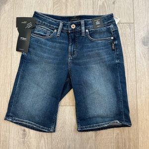 NWT Silver Jean Co - Size 26 Suki - Curvy Fit - Mid Rise - Bermuda